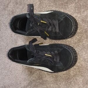 Fenty Puma Suede Black Creeper Sneakers  SIZE 5.5